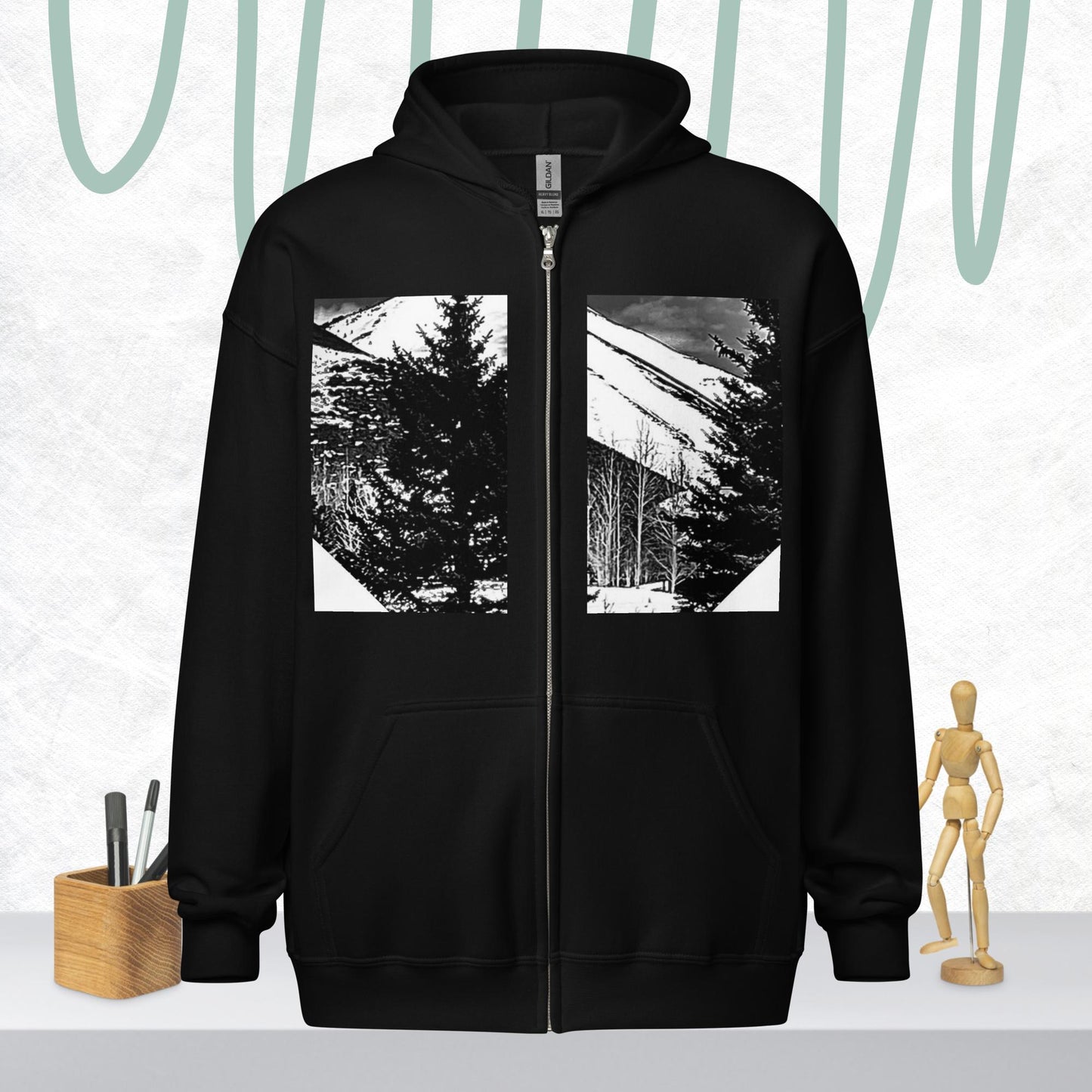 Unisex heavy blend zip hoodie