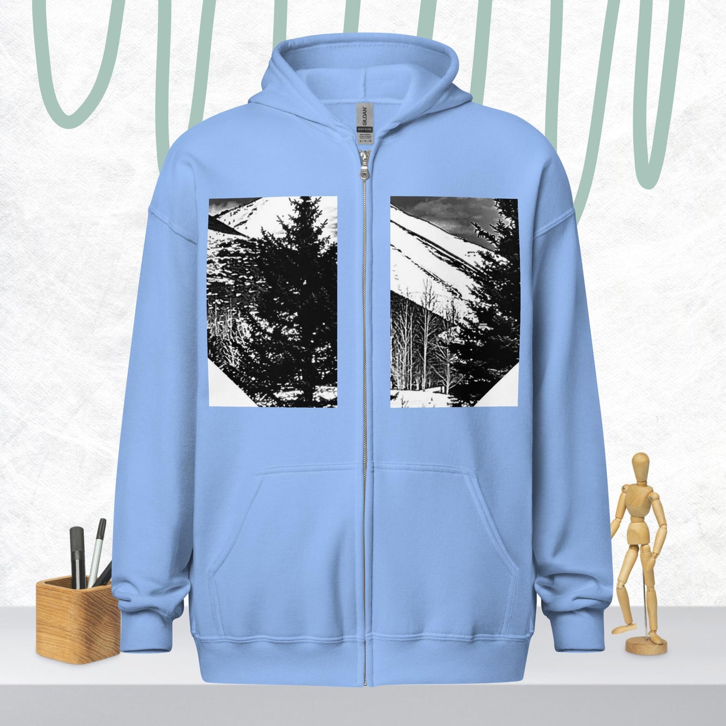 Unisex heavy blend zip hoodie