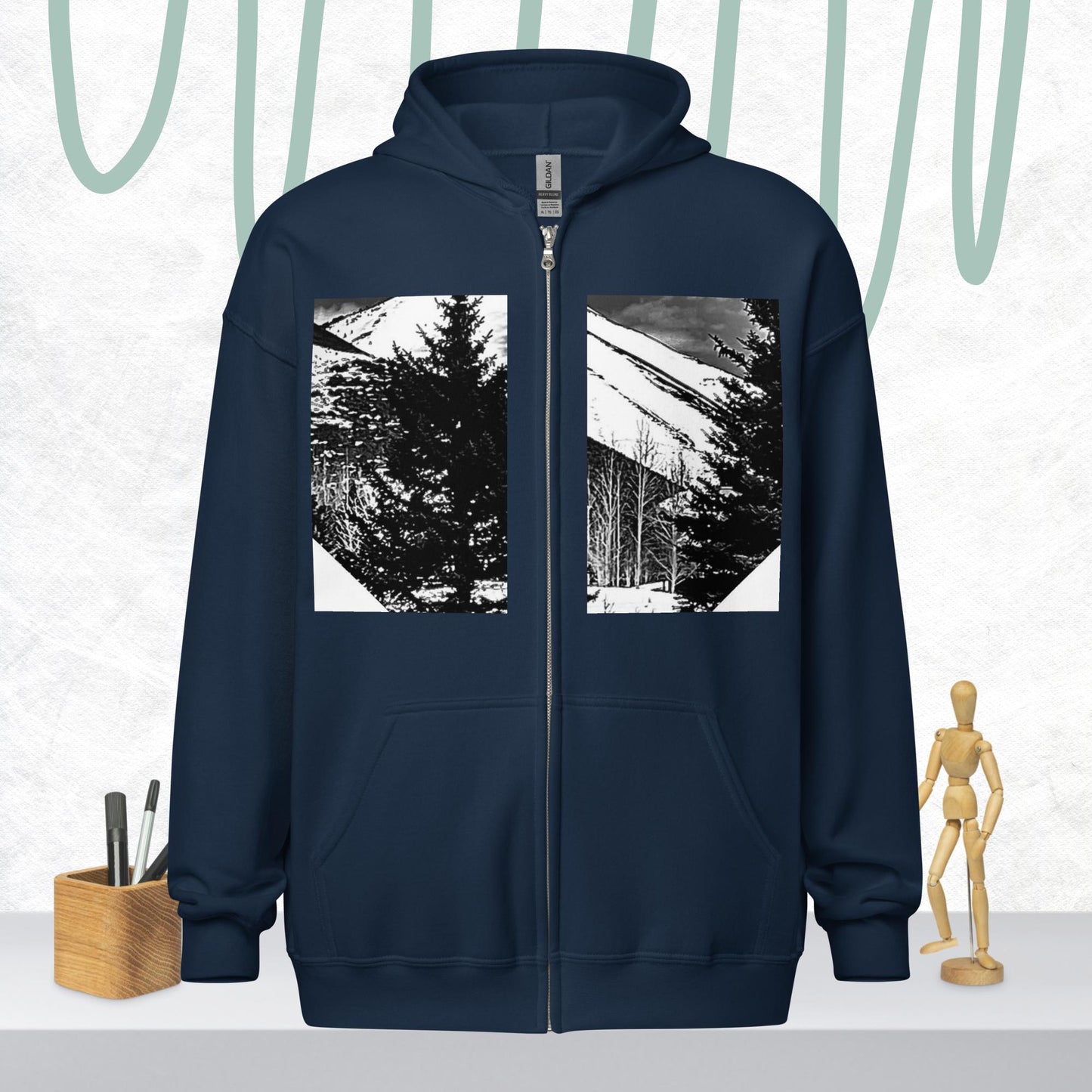 Unisex heavy blend zip hoodie