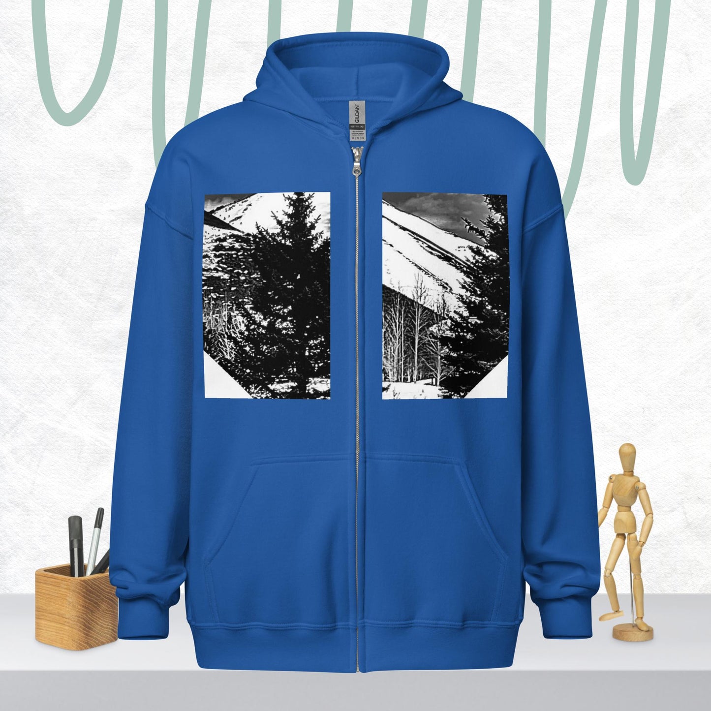 Unisex heavy blend zip hoodie