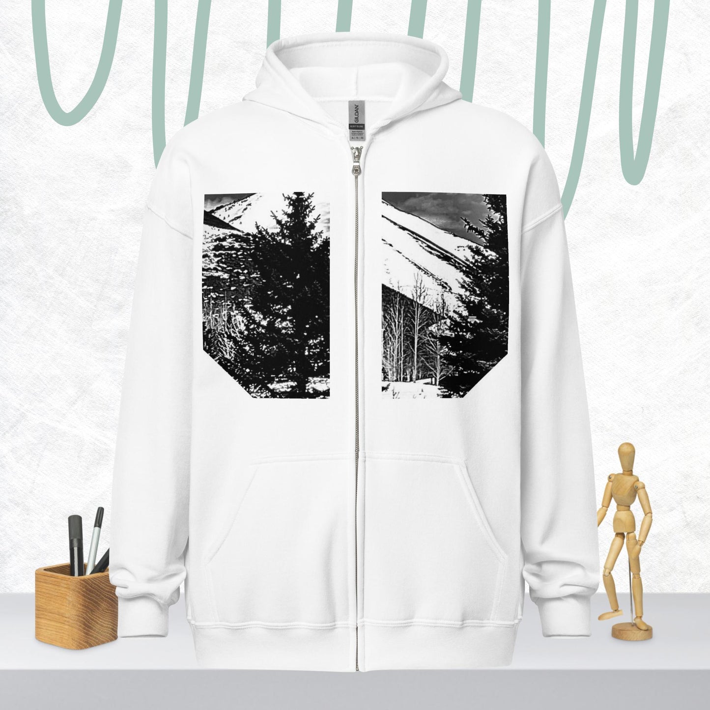 Unisex heavy blend zip hoodie